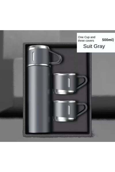 Generic The Suit Gray Thermal Set - Thermal Bottle and Coffee Mug