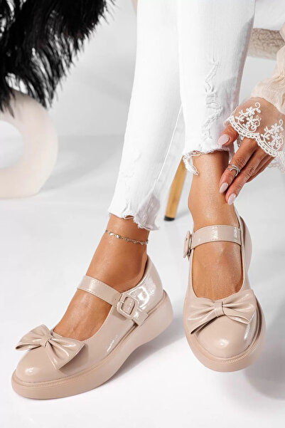 Zaira Pantofi casual dama roz din piele ecologica lacuita Zoe #20906 - 38