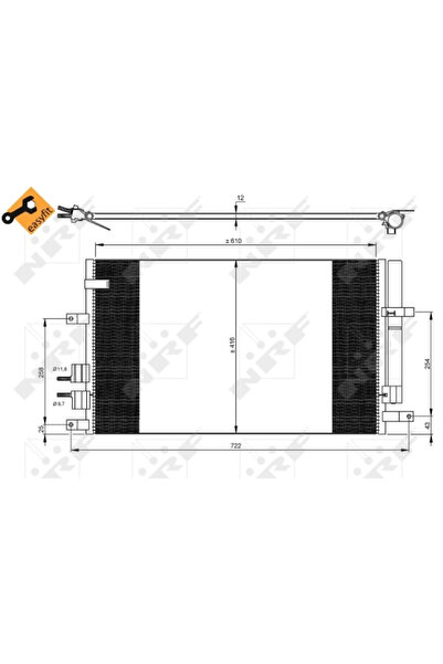 NRF Condensator Climatizare Alfa Romeo 159/Brera/Spider