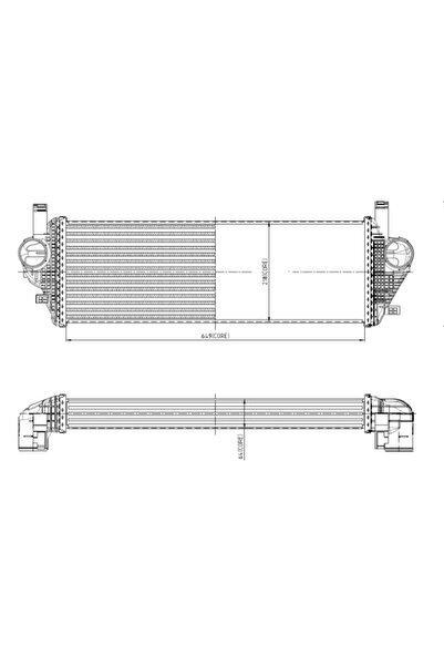 NRF Compresor intercooler Jeep Grand Cherokee 4/Grand Cherokee Van