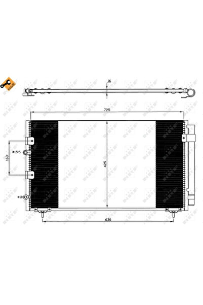 NRF Condensator Climatizare Toyota Previa 2