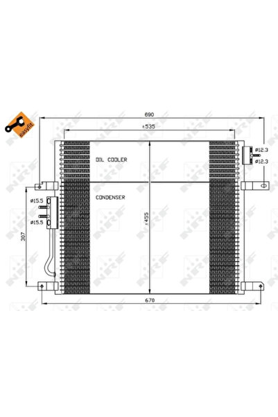 NRF Condensator Climatizare Jeep Grand Cherokee 2