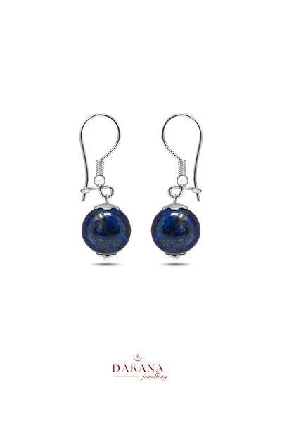 DAKANA JEWELLERY Sertifikalı Lapis Lazuli Doğal Taş Terazi Burcu 925 Ayar Güm...