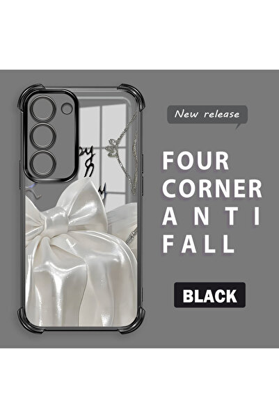 ucuc حافظة سيليكون شفافة مضادة للسقوط ومدعمة بأربعة زوايا متوافقة مع هاتف سام...