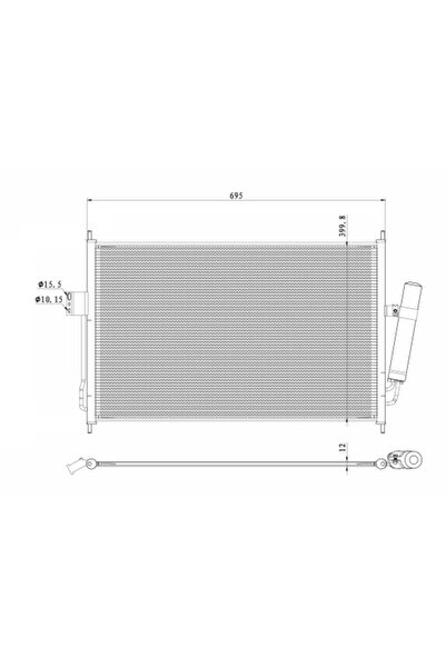 NRF Condensator Climatizare Isuzu D-Max 2