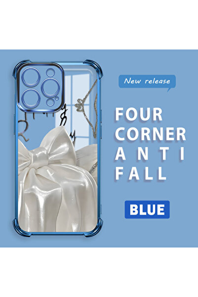 ucuc حافظة من السيليكون الشفاف المقاوم للسقوط ومتوافقة مع هاتف iPhone 15 Pro