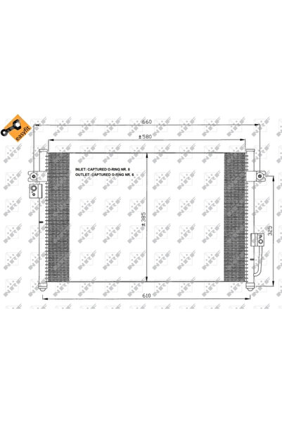 NRF Condensator Climatizare Hyundai Terracan