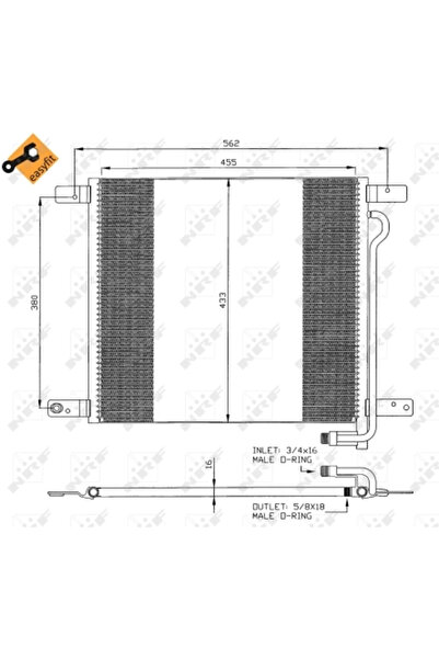 NRF Condensator Climatizare Man L2000/M 2000 L