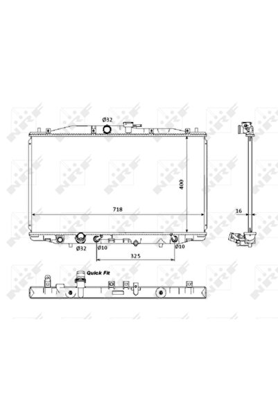 NRF Radiator Racire Motor Honda Accord 7