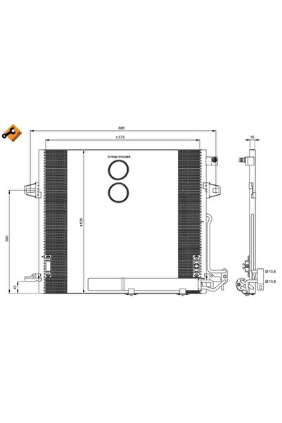 NRF Mercedes-Benz M-Class Air Conditioning Condenser