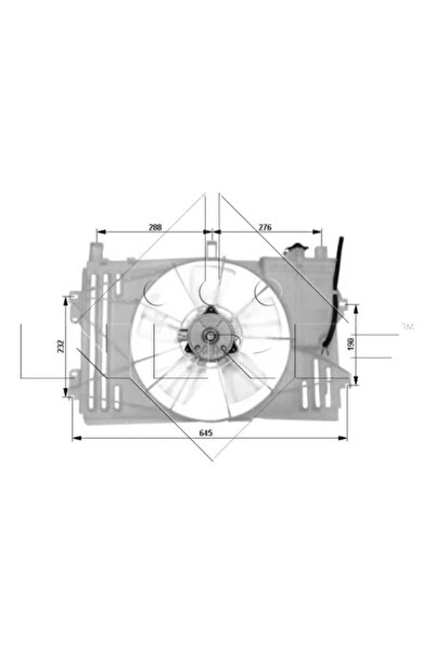 NRF Ventilator Radiator Toyota Corolla