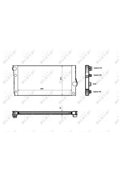NRF Radiator Racire Motor Bmw 5/6/7