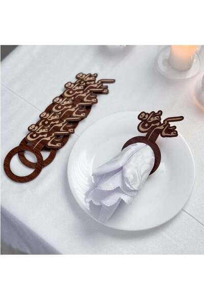 Story of candle عيد رمضان ، 6 مسكات مناديل ومفارش بعبارة عساكم من عواده | بني