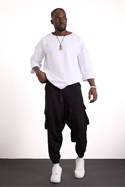 Superbluemexico Unisex Πρωτότυπο Σχέδιο Παντελόνι Casual Φαρδύ Παντελόνι πλαϊ...