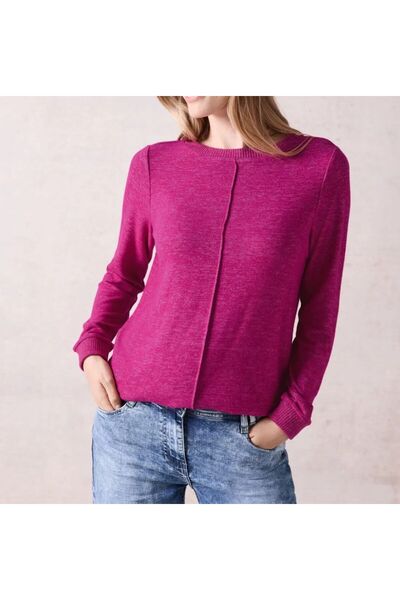 Butik pamuklu bluz fuşya