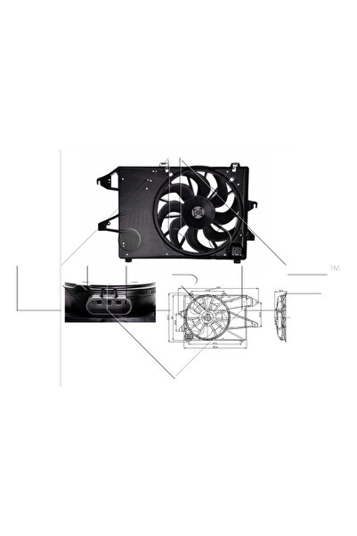 NRF Ventilator Radiator Ford Mondeo 2/Mondeo 3