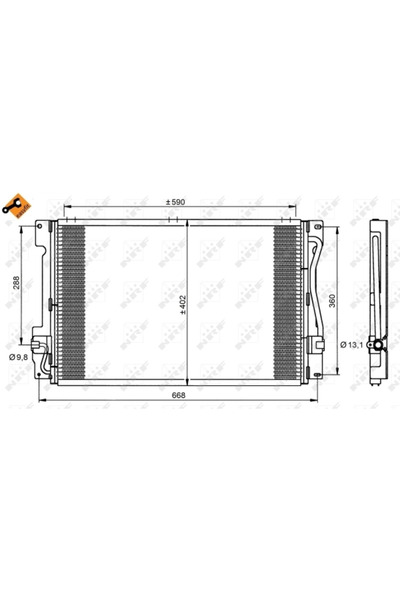 NRF Condensator Climatizare Volvo 850/C70 1/S70