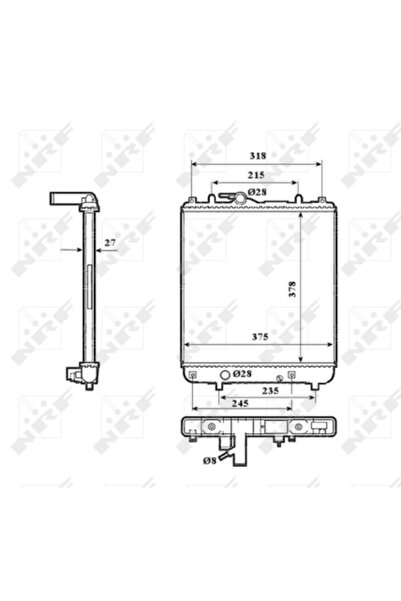 NRF Radiator Racire Motor Opel Agila Vauxhall Agila Model 1