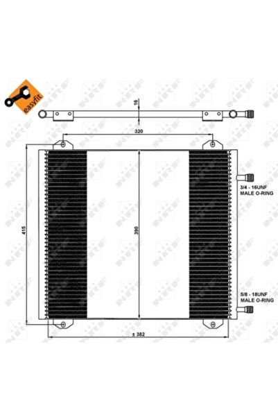 NRF Condensator Climatizare Renault Twingo 1
