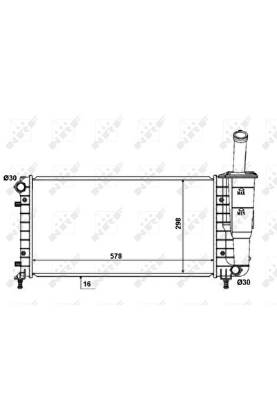 NRF Radiator Racire Motor Fiat Punto