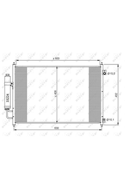 NRF Condensator Climatizare Nissan 10-Trail 2/10-Trail Van