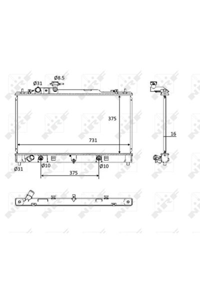 NRF Radiator Racire Motor Mazda 6