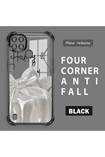 ucuc حافظة من السيليكون الشفاف المقاوم للسقوط ومتوافقة مع Realme C21Y/C25Y