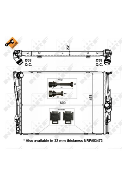 NRF Radiator Racire Motor Bmw 1/3