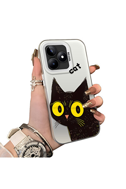 ucuc حافظة من السيليكون المتوافقة مع هاتف Realme C51 ذات حافة صلبة ومضادة للس...