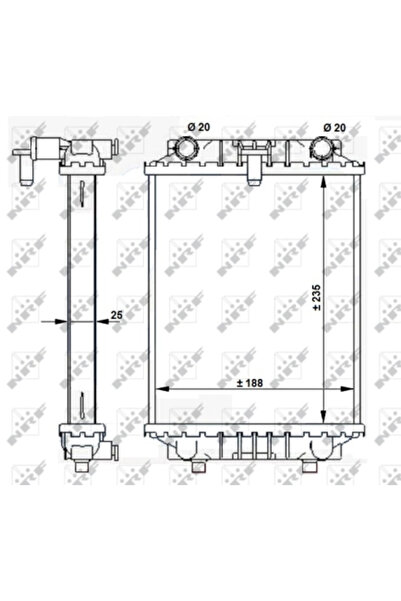 NRF Radiator Racire Motor Audi A4 B8/A5/A7