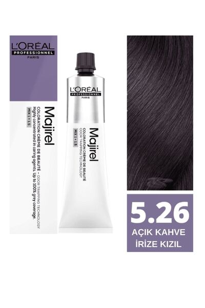 L'oreal Professionnel Majirel Saç Boyası 5.26 - Açık Kahve İrize Kızıl 60ml -...