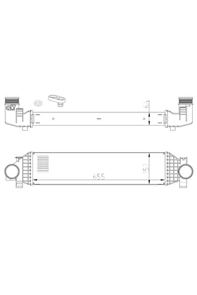 NRF Intercooler Compresor Ford C-Max 2/Focus 3/Grand C-Max