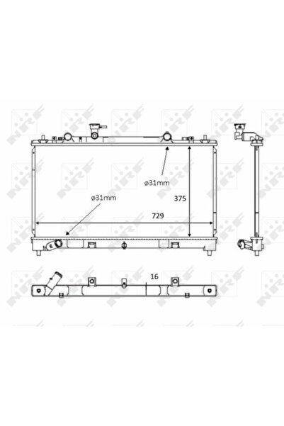NRF Radiator Racire Motor Mazda 6 2007-2013
