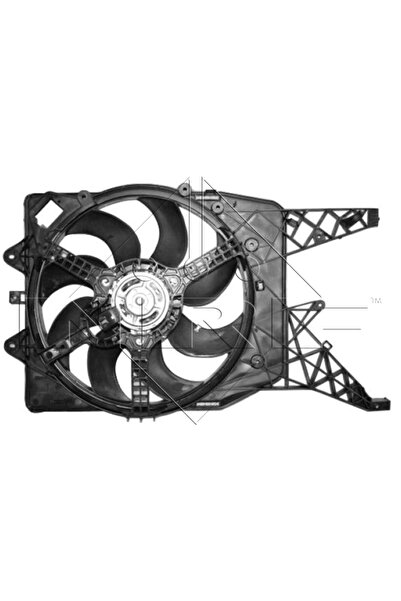 NRF Ventilator Radiator Opel Corsa D Vauxhall Corsa Model 3/Corsavan Model 3 ...