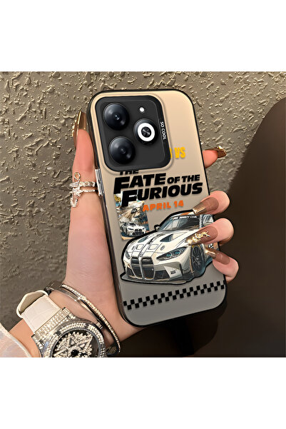 ucuc حافظة من السيليكون المتوافقة مع هاتف Infinix Hot 40i ذات حافة صلبة ومضاد...