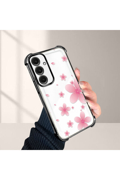 Hontinga حافظة هاتف شفافة من السيليكون مضادة للسقوط لهاتف سامسونج جالاكسي S24 Fe