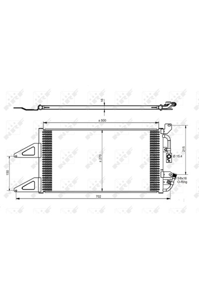 NRF Condensator Climatizare Fiat Punto Lancia Y