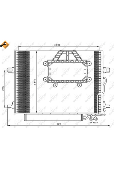NRF Condensator Climatizare Mercedes-Benz Cls/E-Class