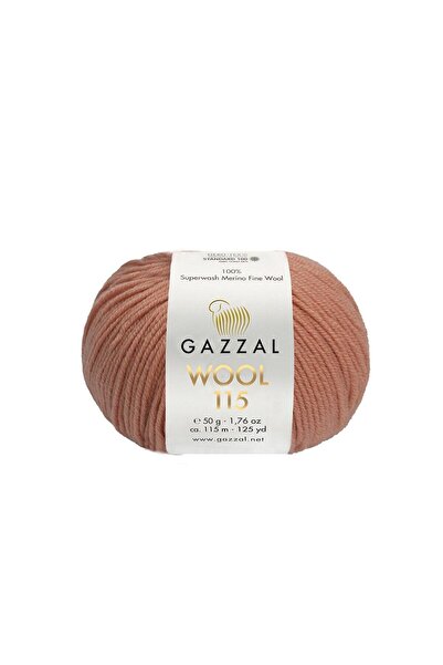 Gazzal Wool 115 %100 Superwash Merino Yün – 50 g 115 m Örgü İpi-3310-1 ADET