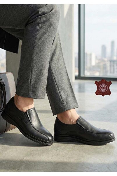 DETECTOR Hakiki Deri Ortopedik Ultra Rahat Şık Klasik Erkek Ayakkabı 0020