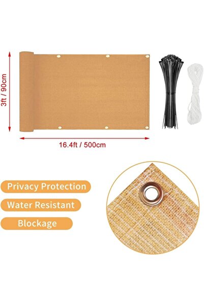 genric OneDcor Balcony Privacy Screen Cover – Heavy Duty UV & Weather Protection Fence Cover