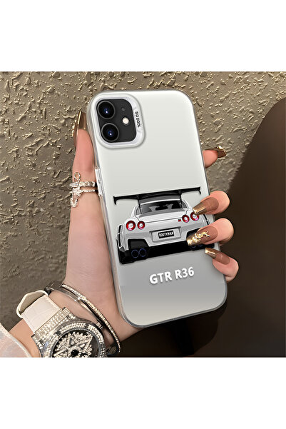 ucuc iPhone 12 Compatible Hard Back Silicone Edge Sports Car Patterned Shock ...