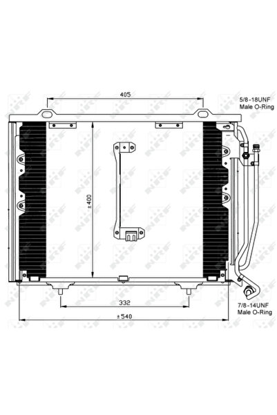 NRF Condensator Climatizare Mercedes-Benz C-Class/Clk
