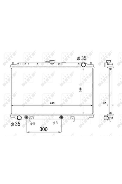NRF Radiator Racire Motor Nissan Primera