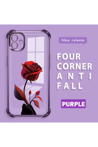 ucuc حافظة سامسونج جالاكسي A04 المتوافقة مع السيليكون الشفاف ذات أربعة زوايا ...