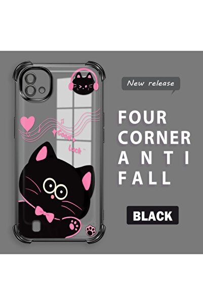 ucuc حافظة شفافة متوافقة مع هاتف Realme C11 2021 مضادة للسقوط، تصميم من السيل...