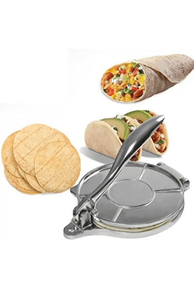 Generic مكبس عجين للمطبخ فضي 6.5بوصة