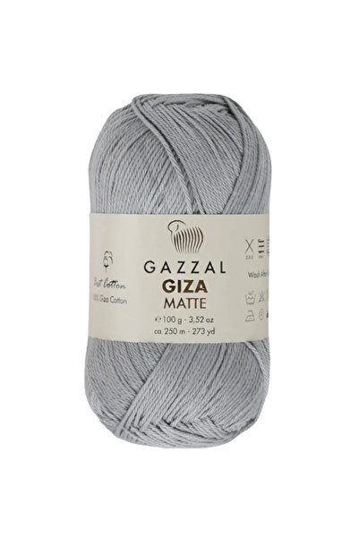 Gazzal Giza Matte %100 Merserize Pamuk – 100 g 250 m İnce Mat Örgü İpi-5554