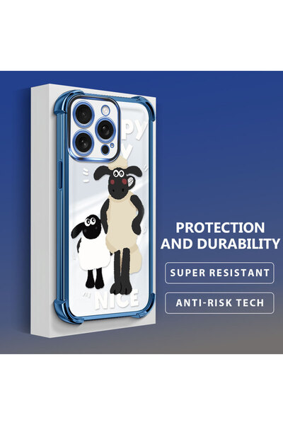 ucuc غطاء شفاف متوافق مع آيفون 16 برو مضاد للسقوط مع حماية سميكة من السيليكون...