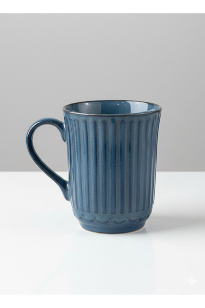 Elista Porcelain Mug Colorful Terra 260 Cc Navy Blue